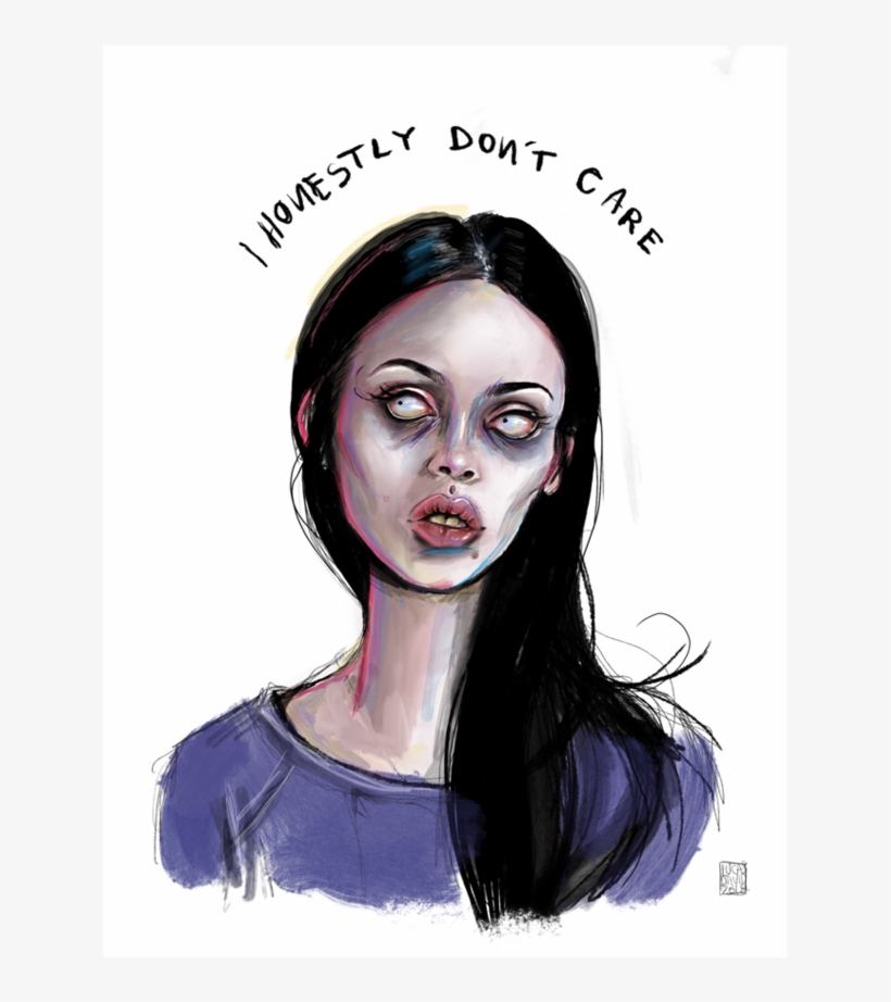 I Honestly Don't Care Print - Film, transparent png download