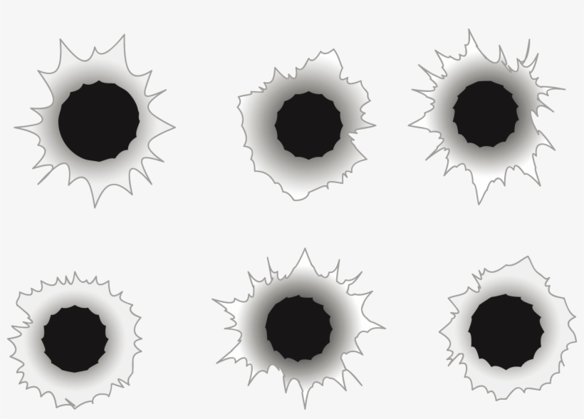 Bullet Holes Png Transparent Picture - Clip Art, transparent png download