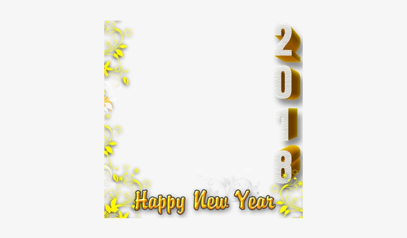 Preview Overlay - Happy New Year 2018 Frame, transparent png download