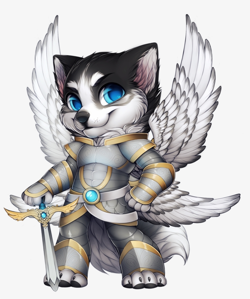 Angel Wolf - Angelic Costume Furvilla, transparent png download