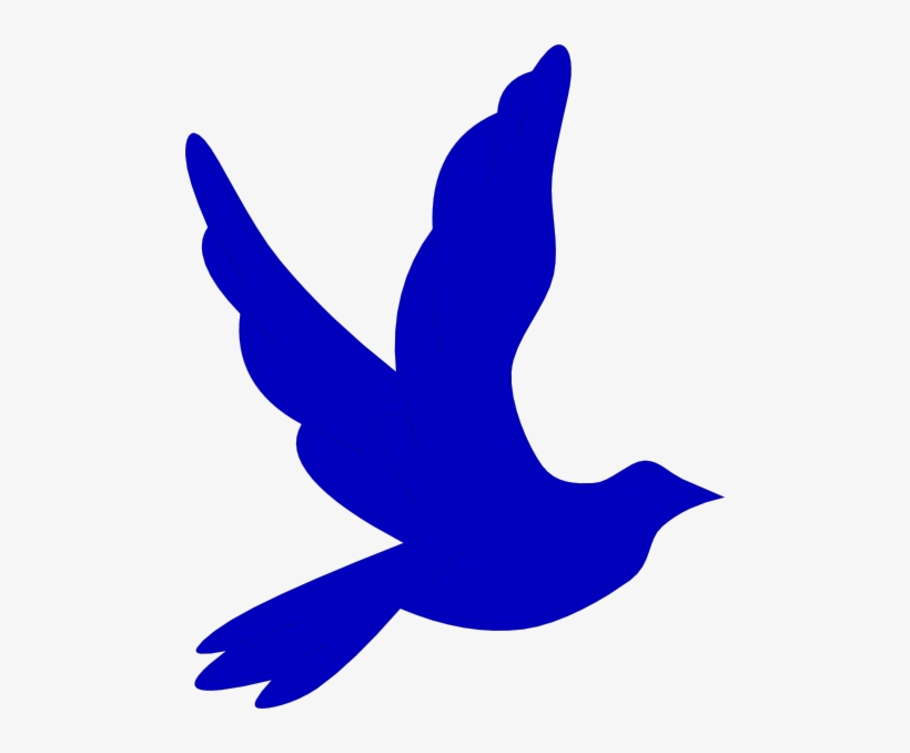 Small - Blue Dove Clipart, transparent png download