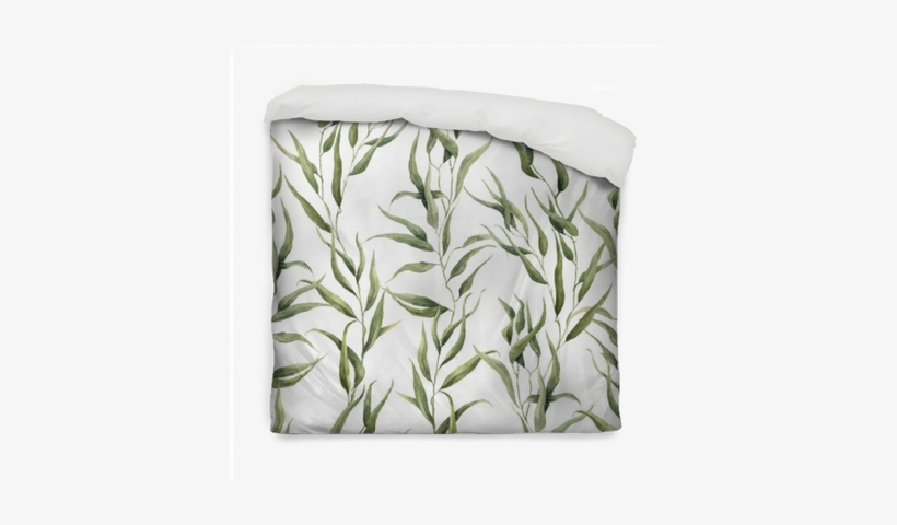 Watercolor Green Floral Seamless Pattern With Eucalyptus - Chained Time - Warrior Antequera, Miguel, transparent png download