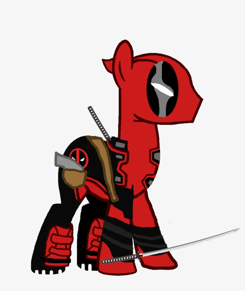 Deadpool Alphabet Clipart Set - Deadpool As A Pony, transparent png download