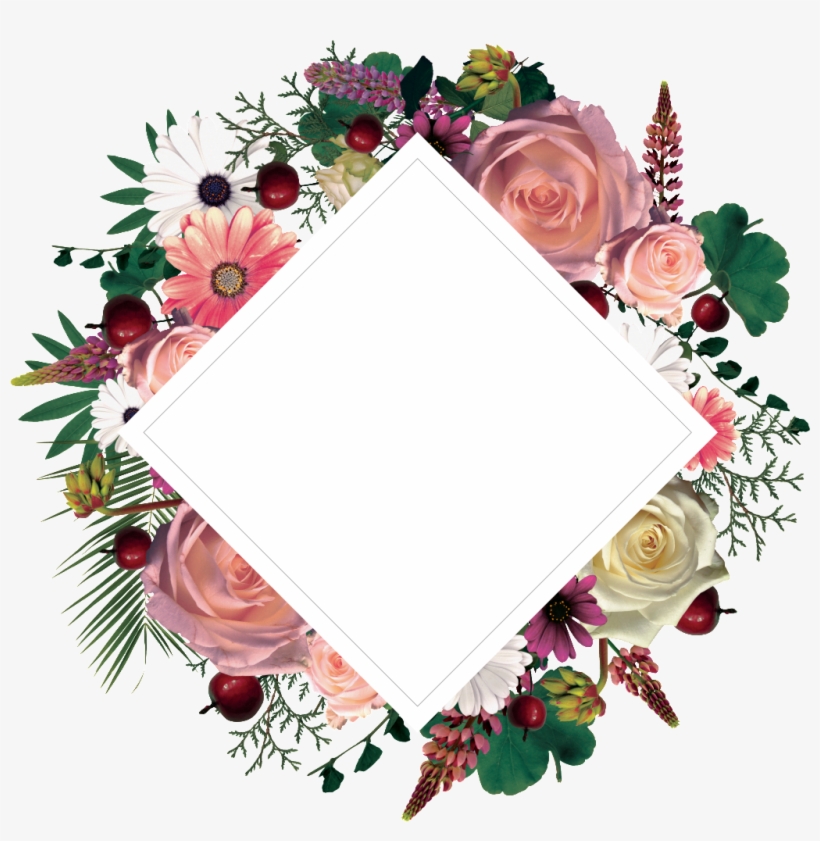 Hand Painted Colored Diamond Border Png Transparent - Portable Network Graphics, transparent png download