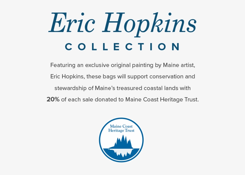 Limited Edition Eric Hopkins Watercolor Tote Limited - Maine Coast Heritage Trust, transparent png download