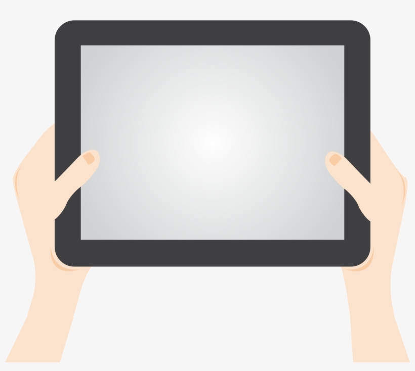 This Free Icons Png Design Of Person Holding Tablet, transparent png download