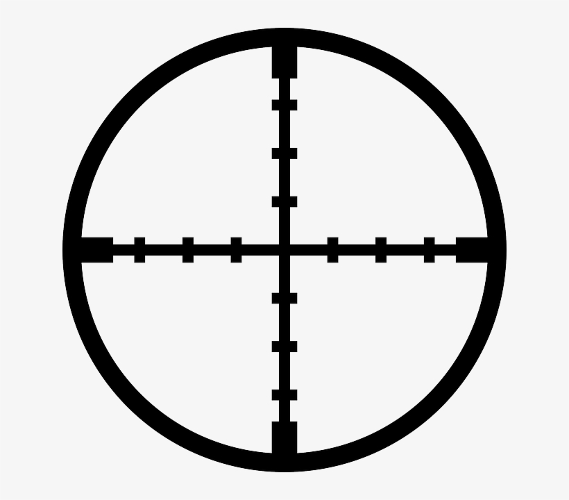 Crosshairs Clip Art - Cross Hairs, transparent png download