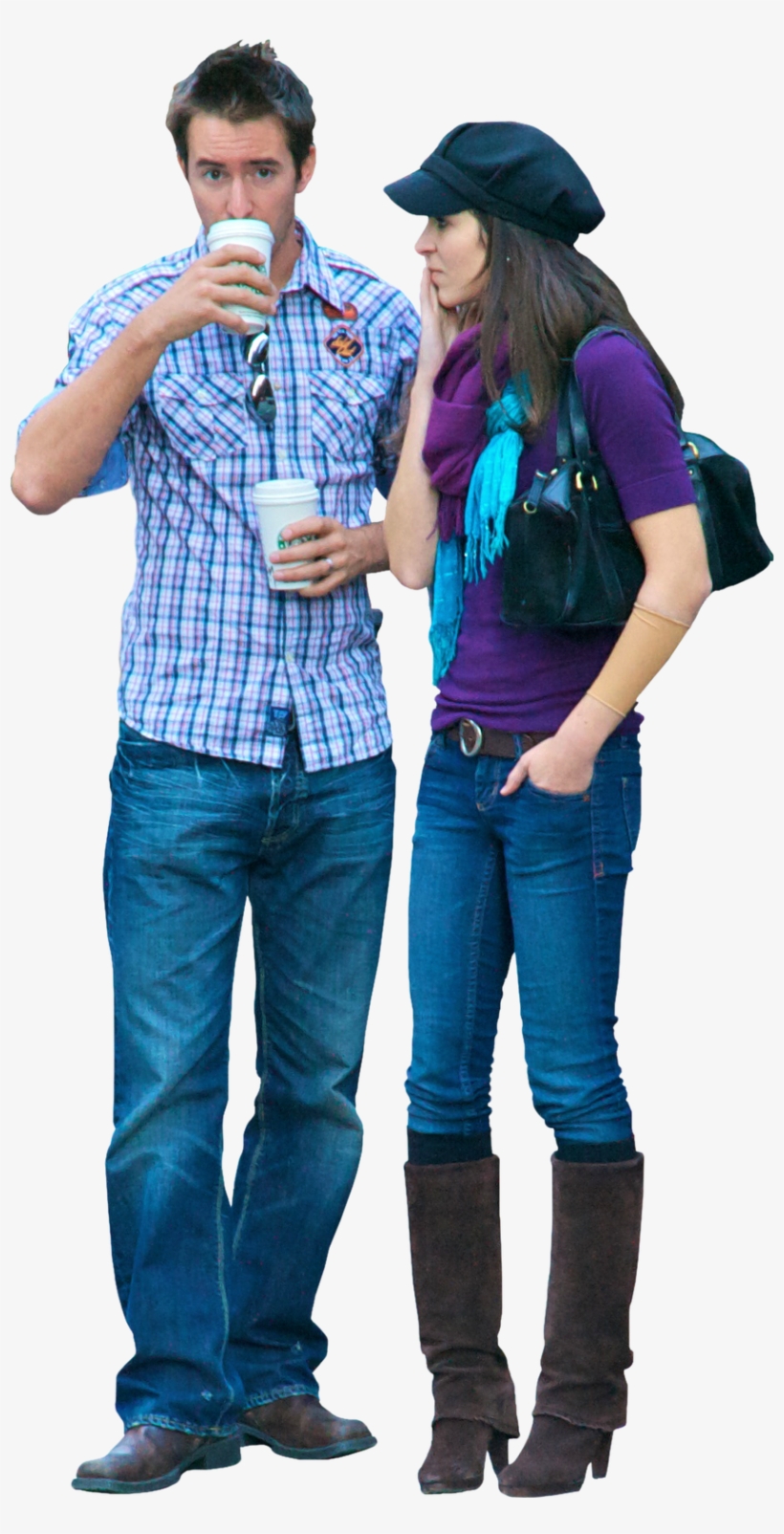 Standing Charlie Bruzzese - People Drinking Coffee Png, transparent png download