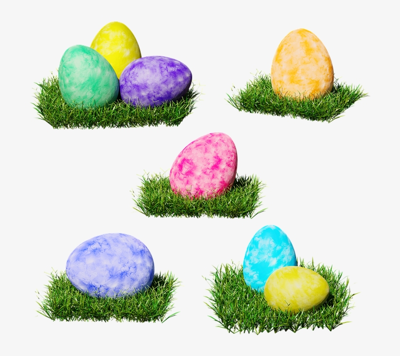Easter, Egg, Colorful, Colored, Easter Nest, Grass, - Easter, transparent png download