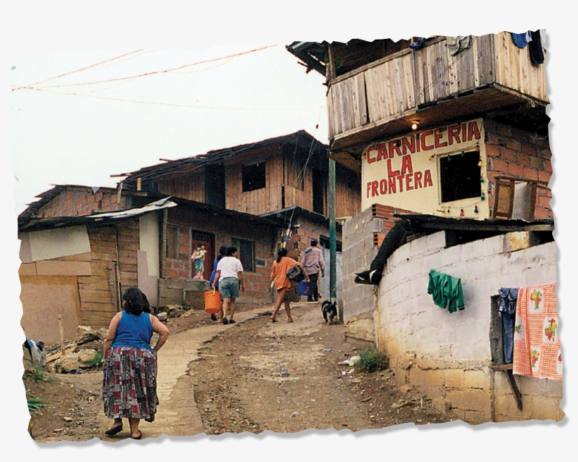 On The Left, Going Up The Hill, Is A Board Walk - Village, transparent png download