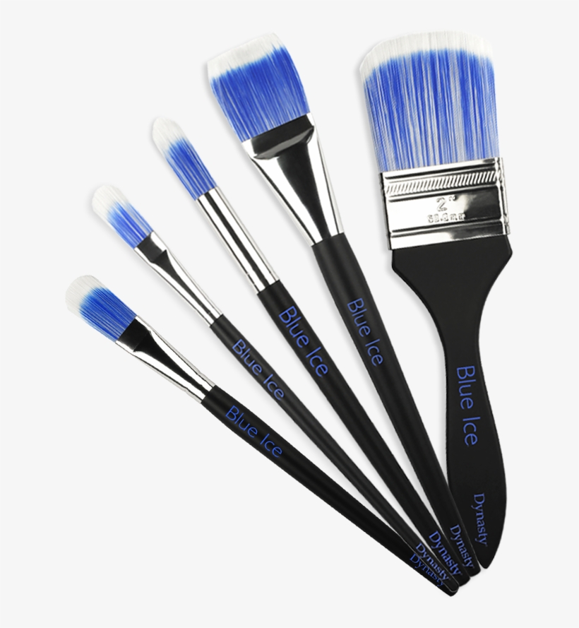Learn More About Dynasty's Flagship Artists' Brushes - Blue Ice Filbert 12, transparent png download