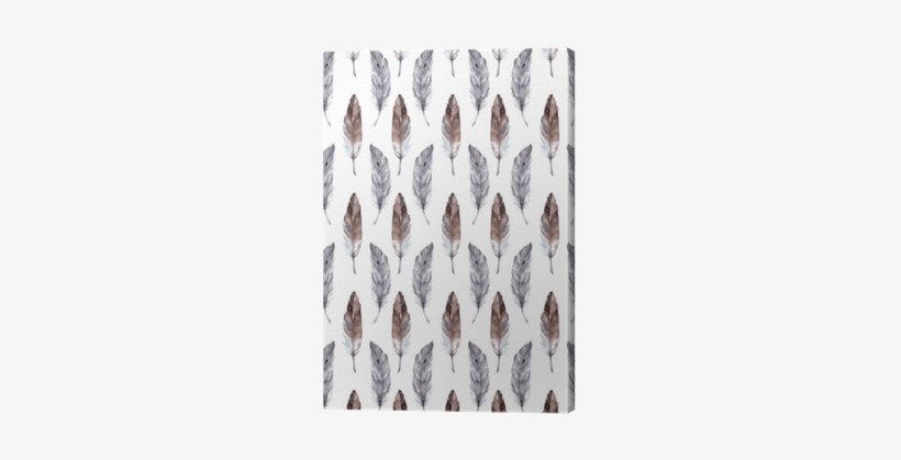 Watercolor Feather Ethnic Boho Background Pattern Texture - Watercolor Painting, transparent png download