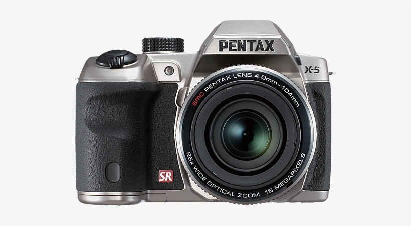 Pentax Announces X 5 Dslr Like 26x Zoom 16mp Cmos Superzoom - Pentax X-5 - Digital Camera - Compact, transparent png download