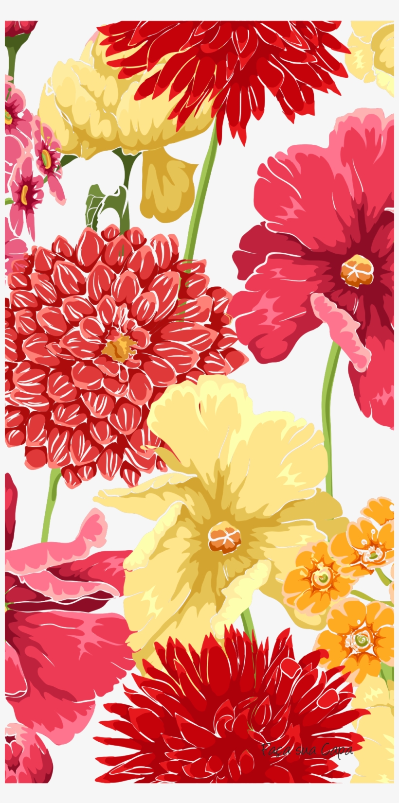 Pin By Yolandamelia On Halo - Yellow And Pink Floral Journal, transparent png download