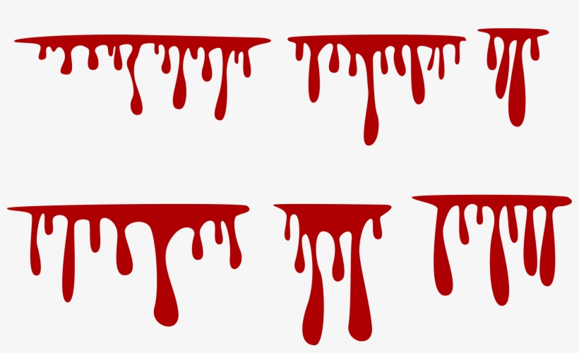 Paint Drip Blood - Blood Drip Vector, transparent png download