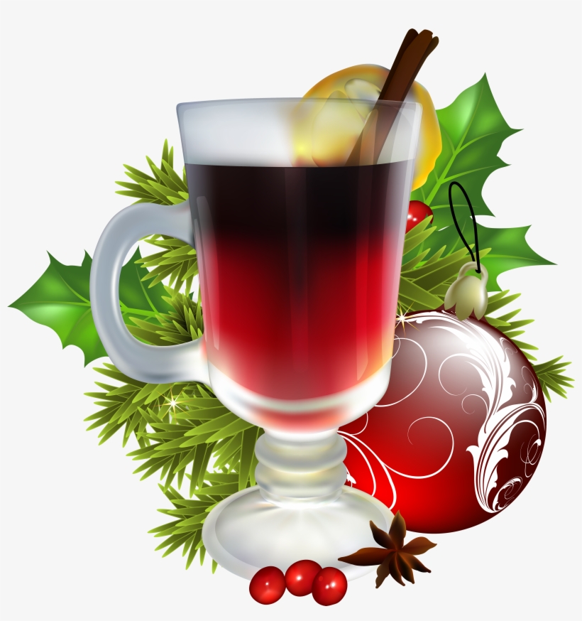 Tea Time And Cupcake Watercolor - Christmas Day, transparent png download