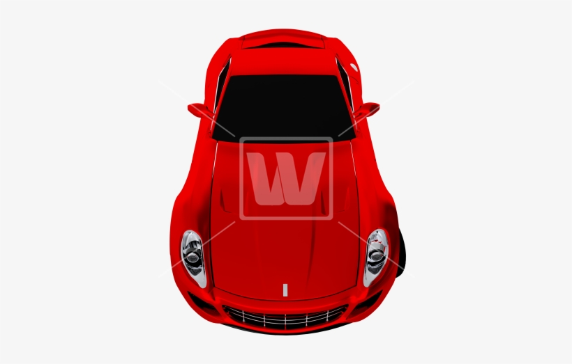 Red Sporty Car Png - Car, transparent png download