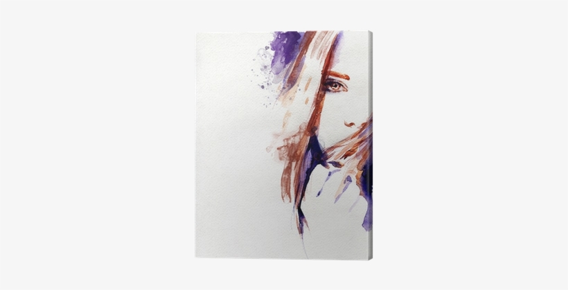 Watercolor Illustration Canvas Print • Pixers® • We - Lucian Mary Jane, transparent png download