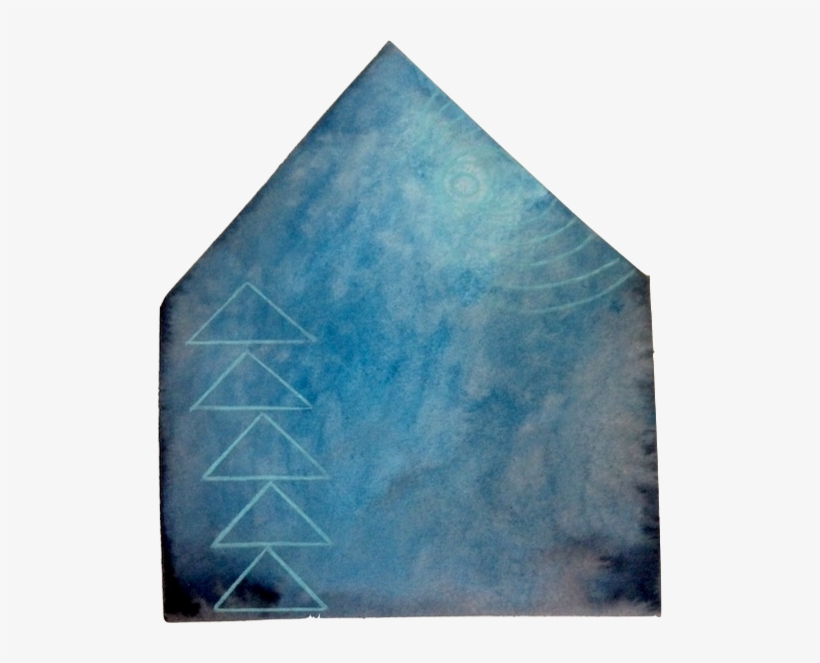 Watercolor On 140 Lb Cold Press Paper - Triangle, transparent png download