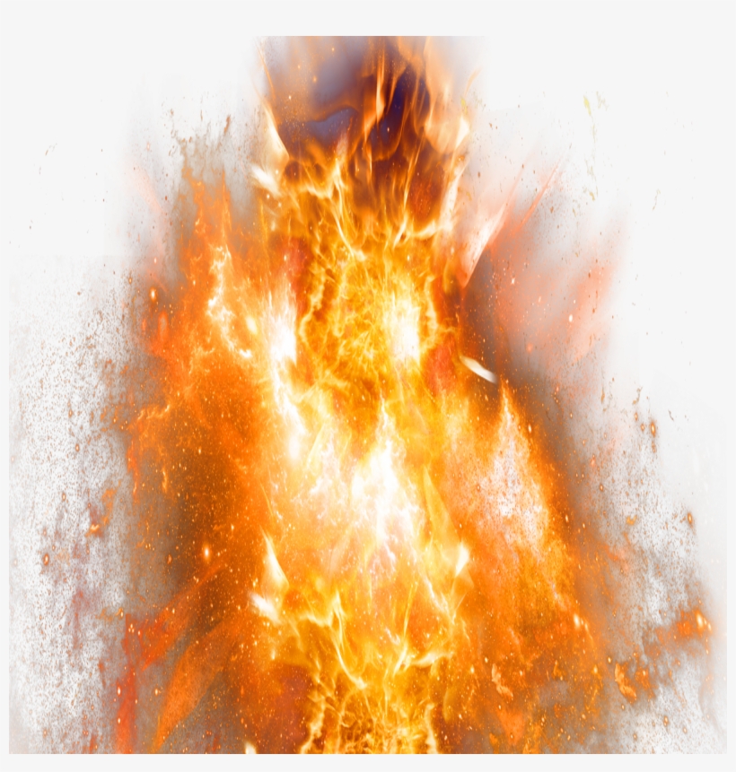 Explosion With Fire Png Image - Explosion Fire Png, transparent png download