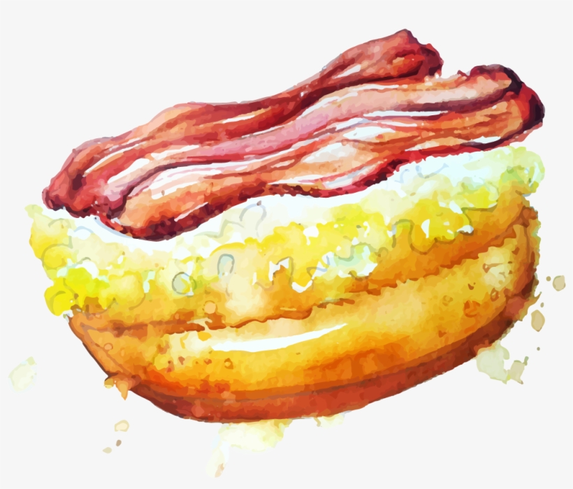 Graphic Doughnut Drawing Watercolor - Food, transparent png download