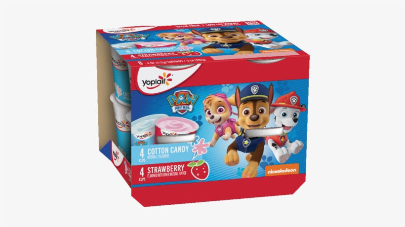 Paw Patrol Strawberry & Cotton Candy - Yoplait Paw Patrol Yogurt, transparent png download