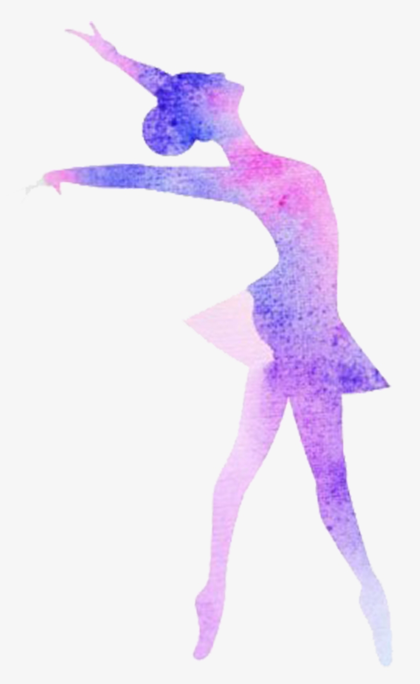 Ballet Balerin Purple Elegant - Watercolor Ballerina Png, transparent png download