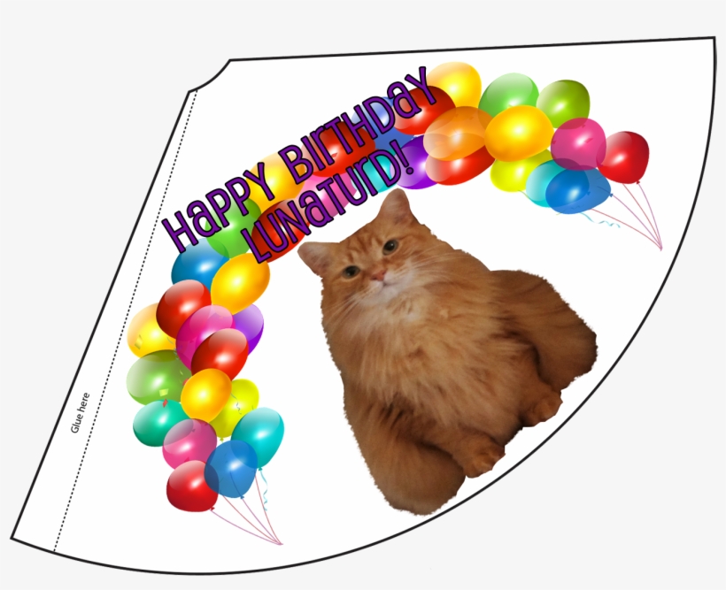 Lunaturd Birthday Hat - Birthday Hats Cut Out, transparent png download