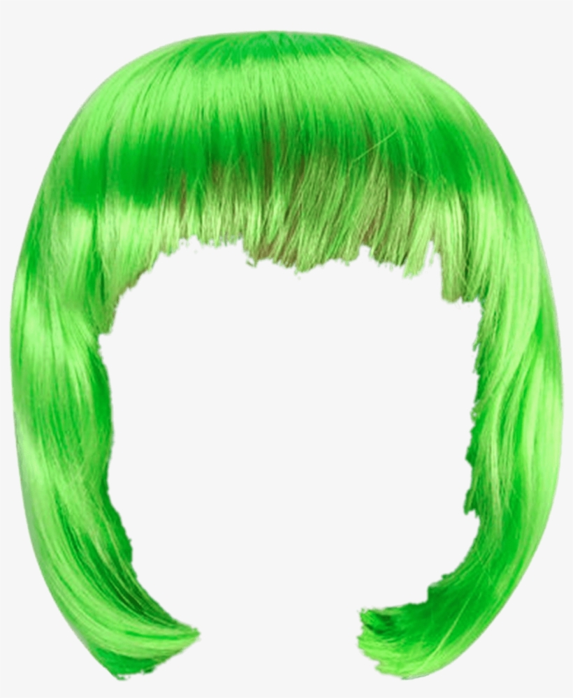 Wig Green Bob - Wig Transparent, transparent png download