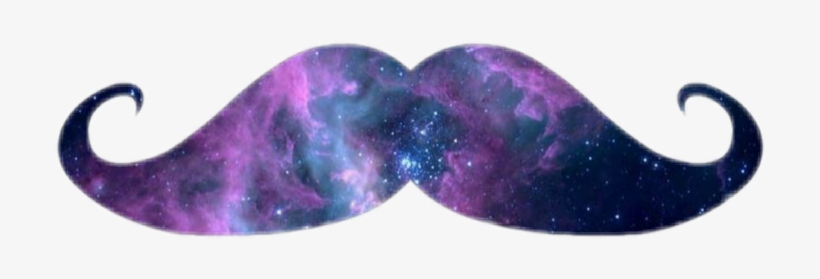 Mustache Freetoedit - Transparent Galaxy Mustache, transparent png download