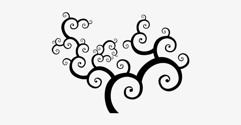 Swirl Png Transparent Image - Png Black And White Design, transparent png download