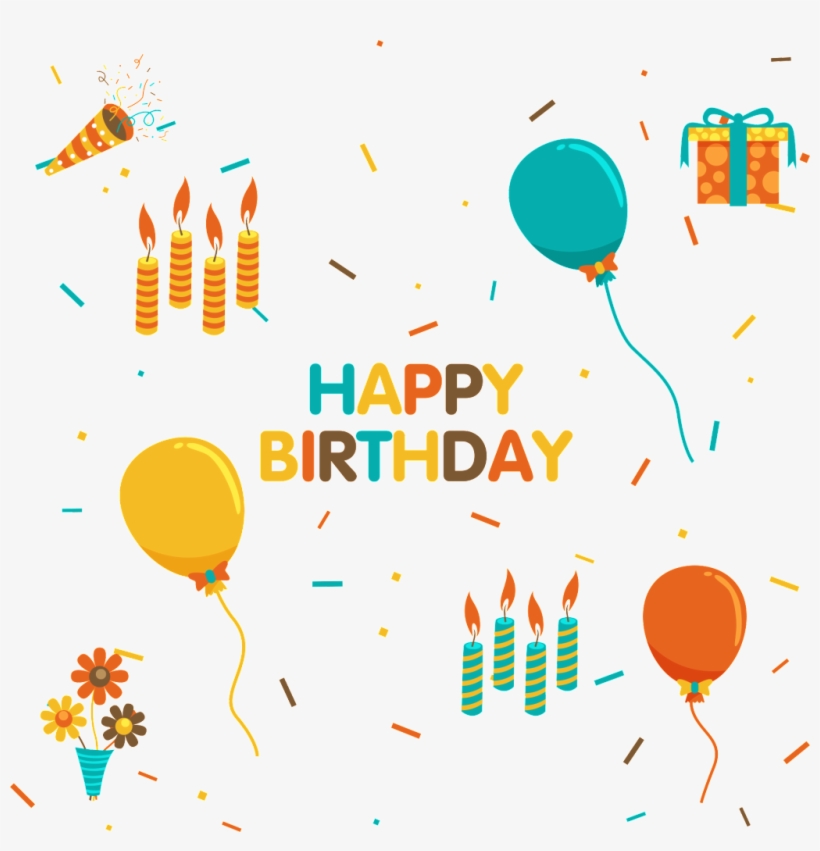 Happy Birthday Png Element Free Download Png Files - 慶生 會 海報, transparent png download