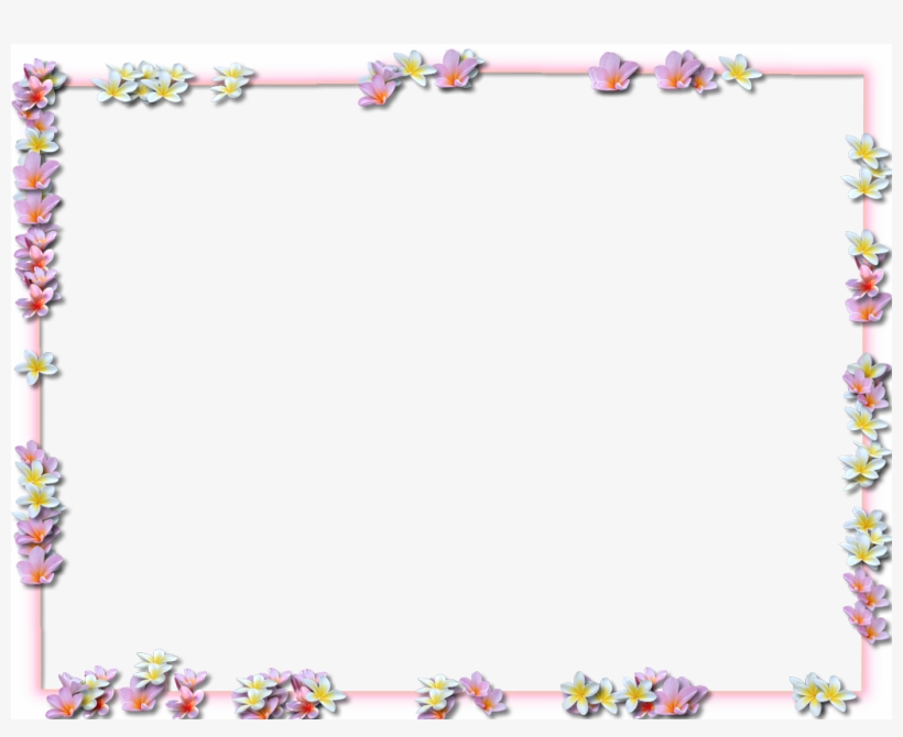 Flowers Border Png - Png Flower Border Png, transparent png download