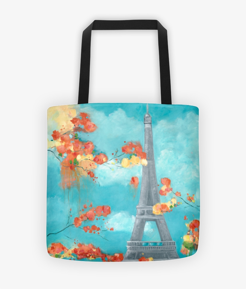 Printemps Amour, Eiffel Tower Tote, transparent png download