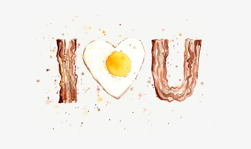 Click And Drag To Re-position The Image, If Desired - Egg And Bacon Love, transparent png download