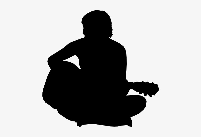 person sitting png silhouette