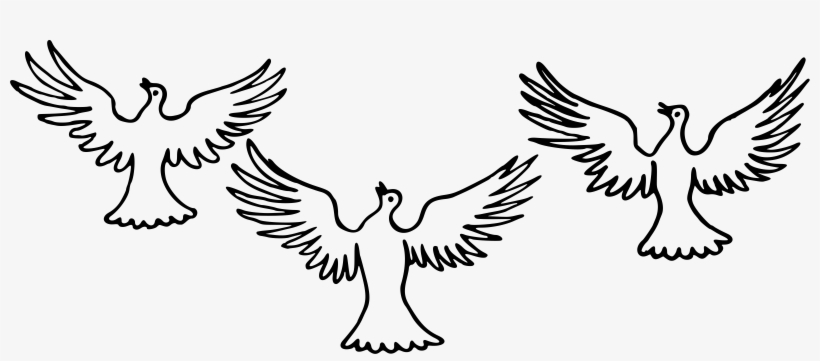This Free Icons Png Design Of Three Doves, transparent png download