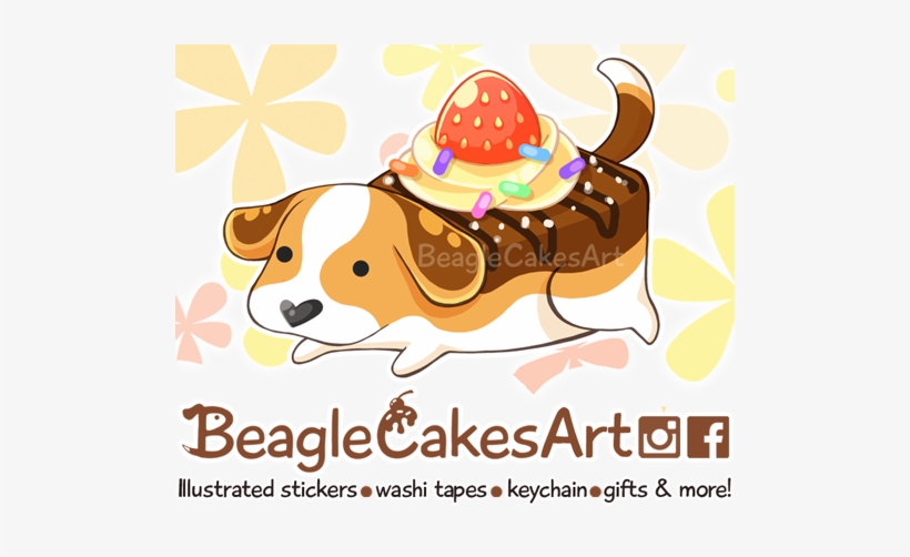 Beaglecakesart - Instagram, transparent png download