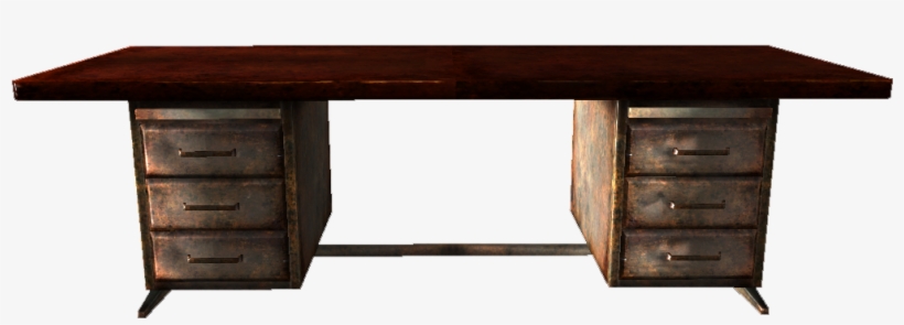 Wooden Office Desk - Desk Png, transparent png download