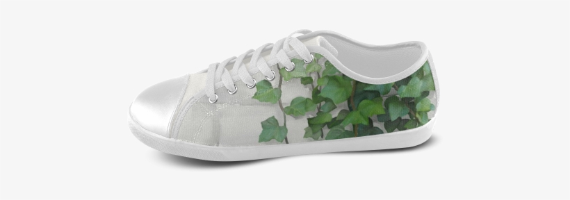 Watercolor Vines, Climbing Plant Women's Canvas Shoes - Tennis Shoe, transparent png download