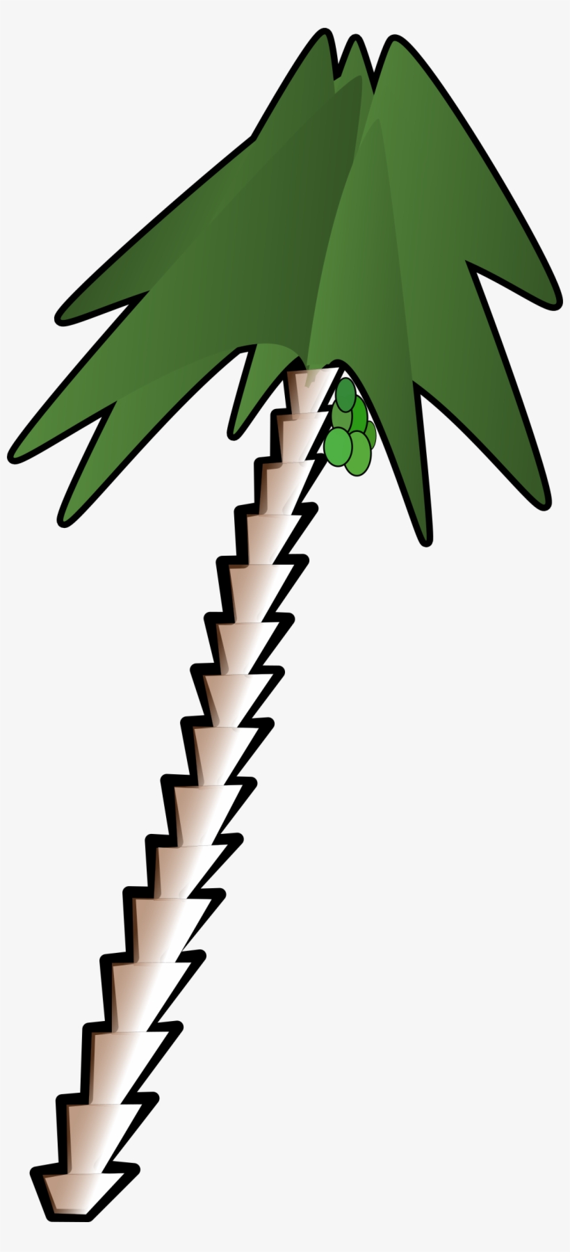 This Free Icons Png Design Of Leaning Palm Tree, transparent png download