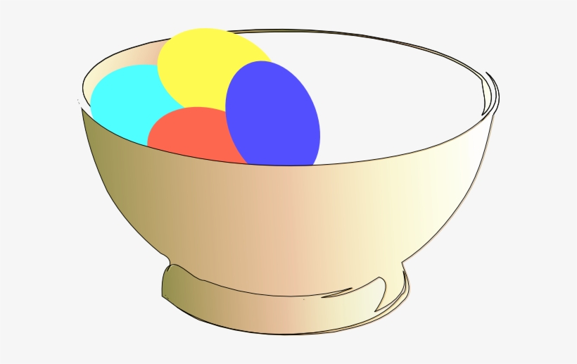 Bowl Of Easter Eggs Svg Clip Arts 600 X 437 Px, transparent png download