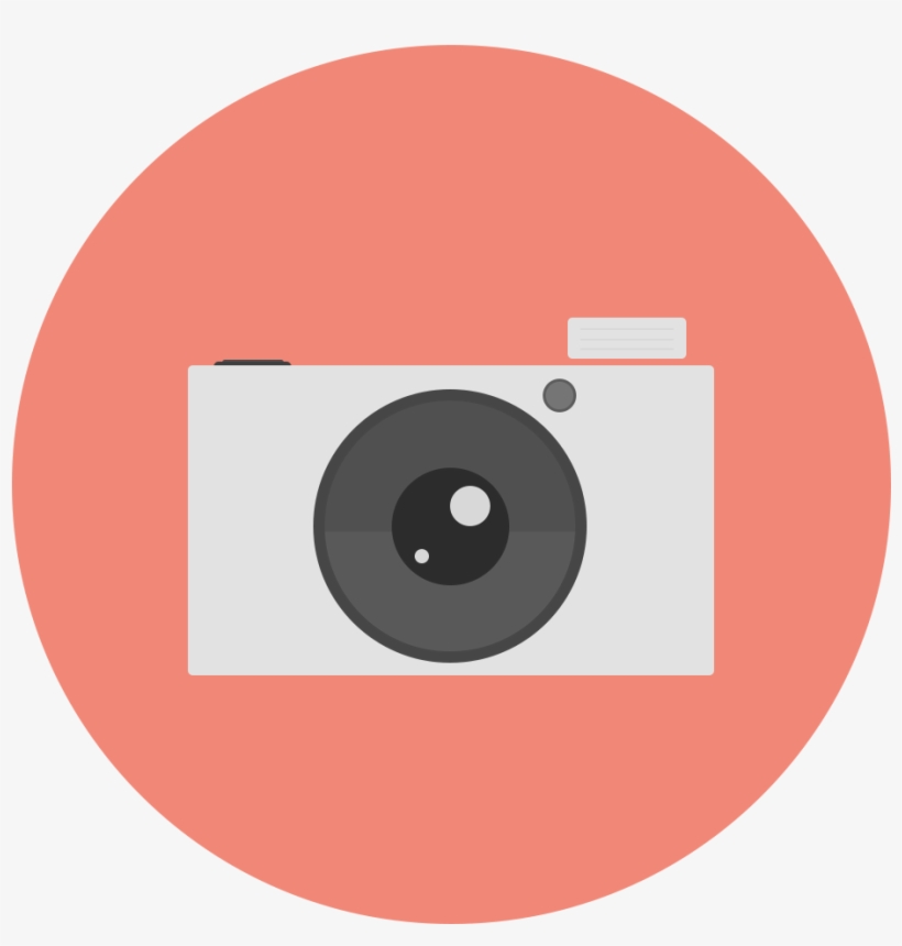 Photo Camera Free Png - Camera Flat Vector, transparent png download
