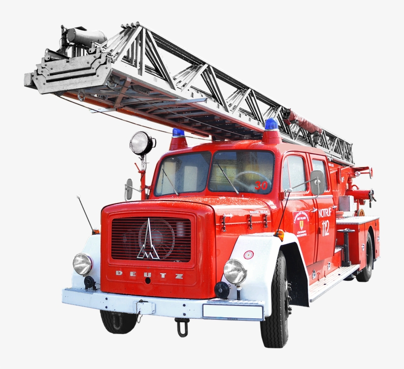 Old Fire Truck Png, transparent png download