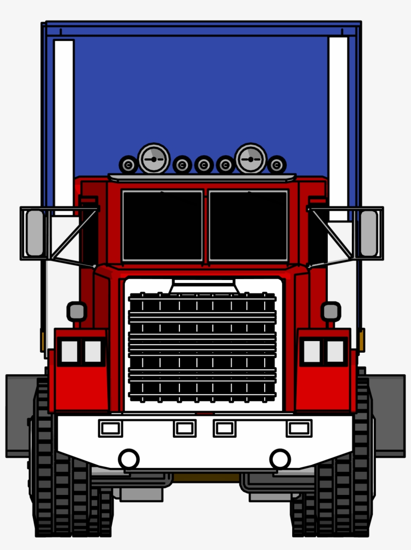 Truck Front Cliparts - Front Of A Big Truck, transparent png download