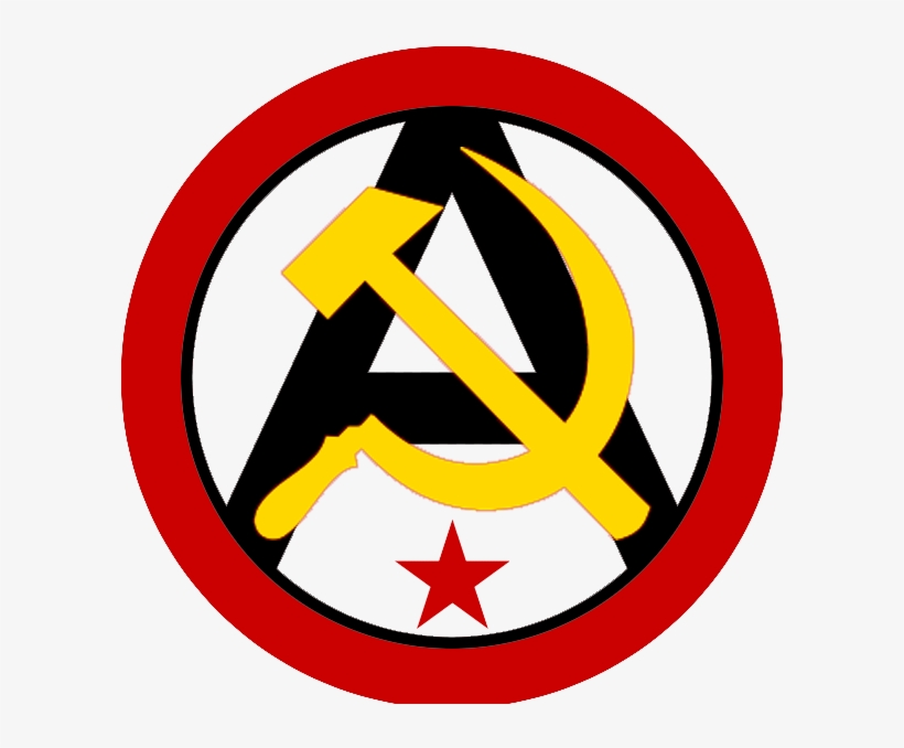 Anarchist Communist Logo - Anarcho Communist Symbol Png, transparent png download