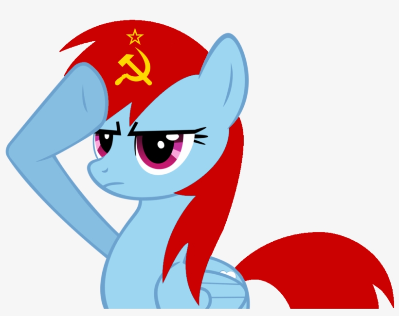Communism, Rainbow Dash, Rainbow Dash Salutes, Safe, - Rainbow Dash Salute, transparent png download