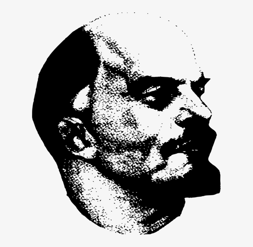 Lenin, Pictures, Communists - Lenin Black Art, transparent png download