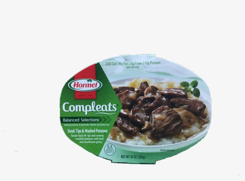 Hormel Compleats Steak Tips & Mashed Potatoes 10 Oz, transparent png download