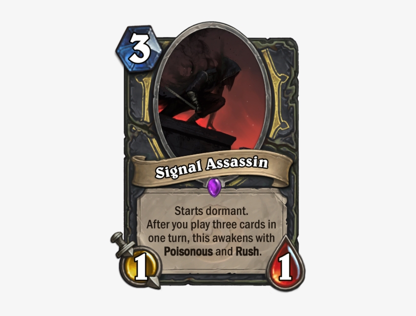 Signal Assassin Starts Dormant - Witchwood Honest Cards, transparent png download